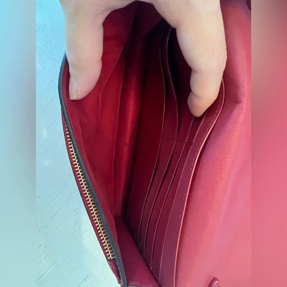 Coach Red Leather Crossbody - Picture 5 of 11